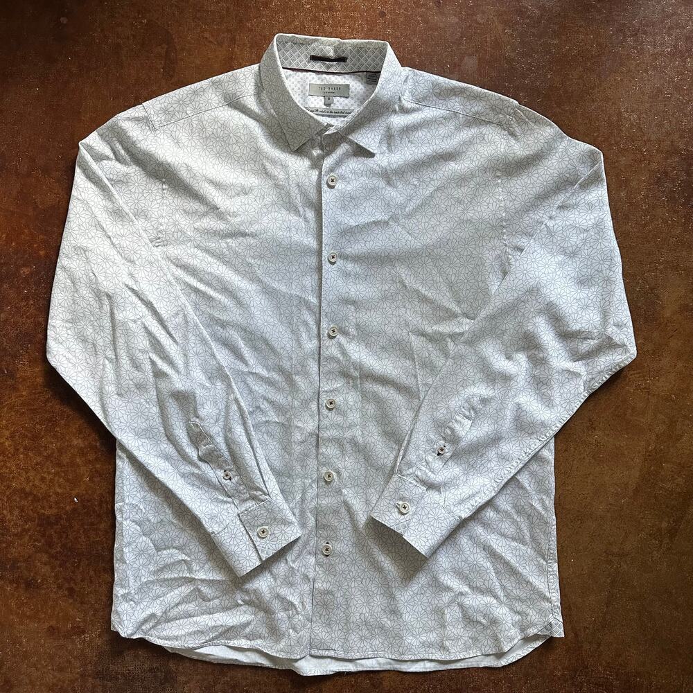 Ted Baker Floral Print Long Sleeve Shirt